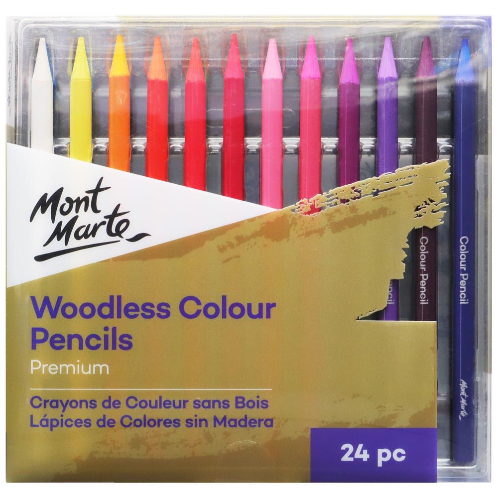 Woodless Colour Pencils Premium 24pc – Mont Marte Global